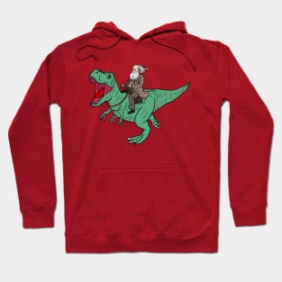 riding a dinosaur Hoodie